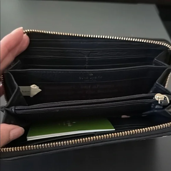 Kate Spade Black and White Checkered Wallet - Picture 2 of 2